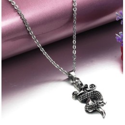 Collar De Titanio Con Cruz Masculina De Alta Calidad