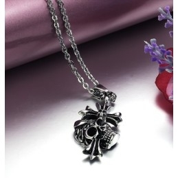 Collar De Titanio Con Cruz Masculina "El Rey De La Cantidad"