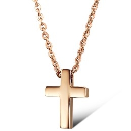 Collar De Titanio Con Cruz De Alta Calidad