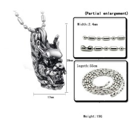 Collar De Titanio Kirin Para Hombre, La Reina De La Calidad