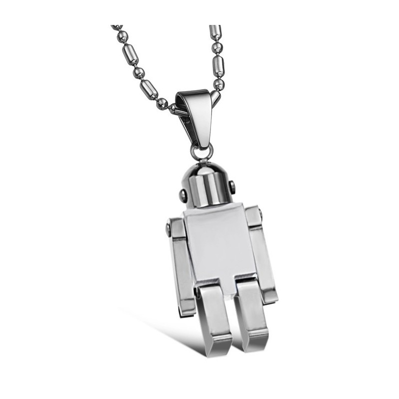 Collar De Titanio Blanco Para Hombre, Fácil De Usar