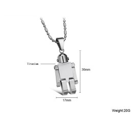 Collar De Titanio Blanco Para Hombre, Fácil De Usar