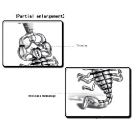 Collar De Titanio De Escorpión De Alta Calidad