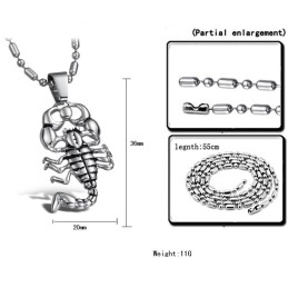 Collar De Titanio De Escorpión De Alta Calidad