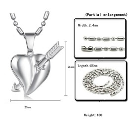 Collar De Titanio Con Forma De Corazón Para Mujer, Muy Vendido En Todo El Mundo
