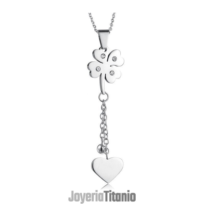 Collar De Titanio Con Forma De Trébol Para Mujer, Calidad Y Cantidad Garantizadas Collar De Titanio Con Forma De Trébol Para Mujer, Calidad Y Cantidad Garantizadas