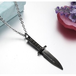 Collar De Titanio Con Forma De Daga Fácil De Usar