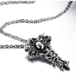 Collar De Titanio Con Cruz De Gran Variedad