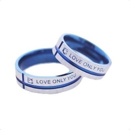 Anillo De Titanio Para Parejas Love Only You