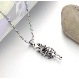 Collar De Titanio Con Calavera Para Hombre De Calidad Estable