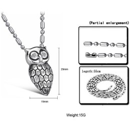 Collar De Titanio Con Forma De Búho De Gran Variedad