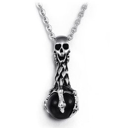Collar De Titanio Con Calavera De Calidad Y Cantidad Garantizadas