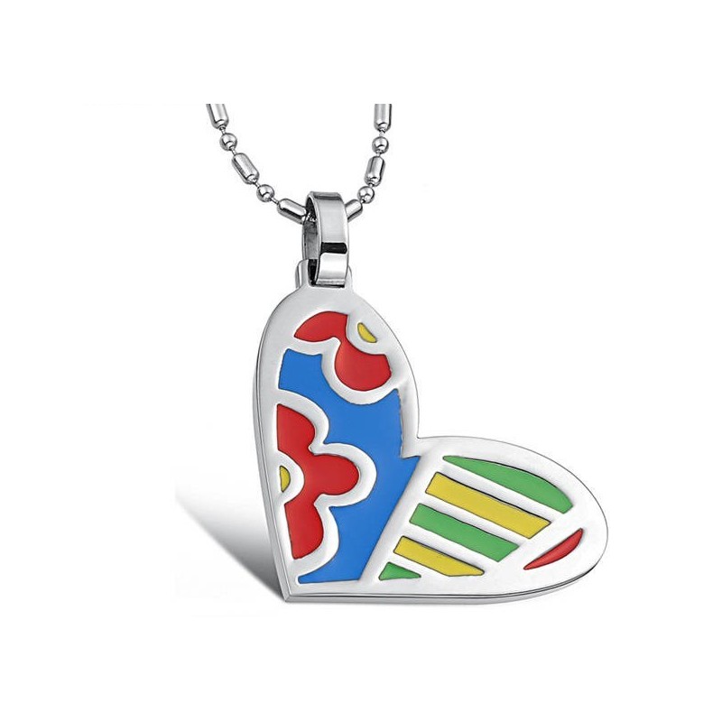 Collar De Titanio Con Forma De Corazón Para Mujer, De Calidad Confiable Collar De Titanio Con Forma De Corazón Para Mujer, De Calidad Confiable