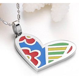 Collar De Titanio Con Forma De Corazón Para Mujer, De Calidad Confiable