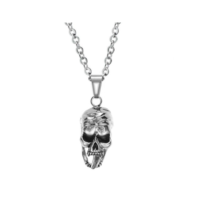 Collar De Titanio De Demonio Masculino "El Rey De La Cantidad"