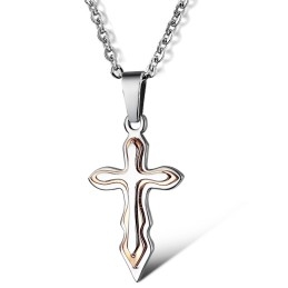 Collar De Titanio Con Cruz, Muy Vendido En Todo El Mundo