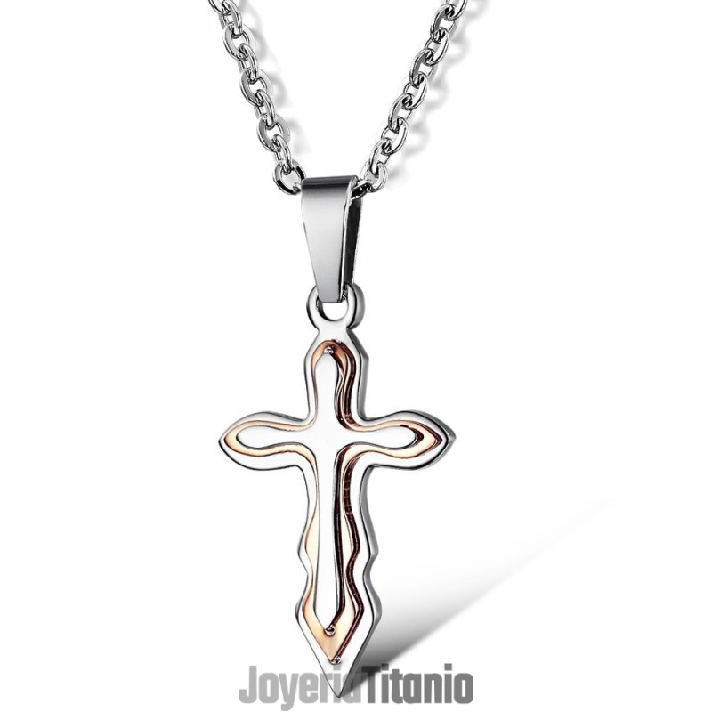 Collar De Titanio Con Cruz, Muy Vendido En Todo El Mundo