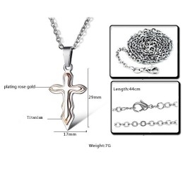 Collar De Titanio Con Cruz, Muy Vendido En Todo El Mundo