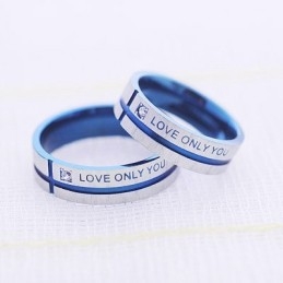 Anillo De Titanio Para Parejas Love Only You