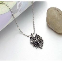 Collar De Titanio Con Tótem De Lobo Para Hombre, Completo En Especificaciones