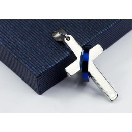 Colgante Y Collar De Titanio Con Forma De Cruz De Estilo Moderno