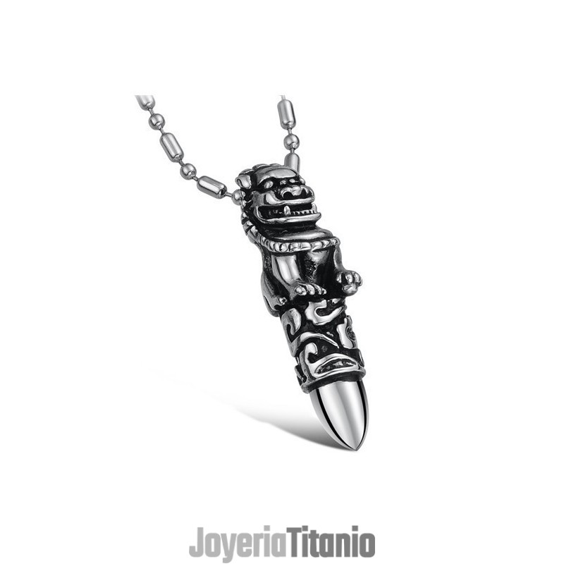 El Rey De La Cantidad: Collar De Titanio Kirin Para Hombre