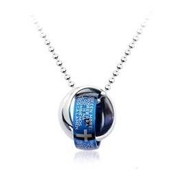 Colgante Y Collar De Anillos De Titanio Para Hombre Súper Geniales