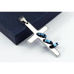 Anillos De Moda Modernos Con Colgante Y Collar De Cruz De Titanio Para Hombre