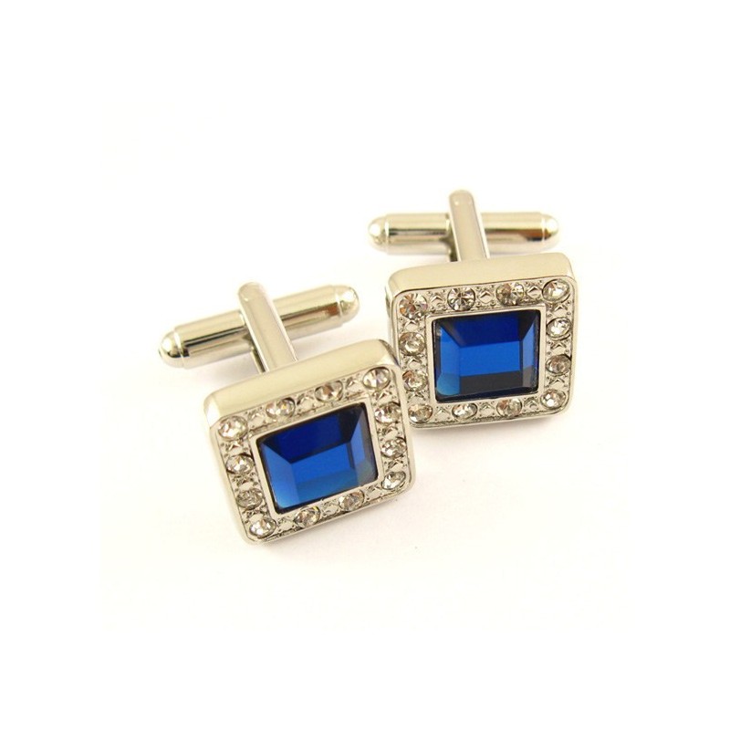 Gemelos Cuadrados De Titanio Con Diamantes Gemelos Cuadrados De Titanio Con Diamantes