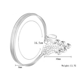 Pulsera De Titanio Con Forma De Corazón Para Mujer, Con Calidad Y Cantidad Garantizadas