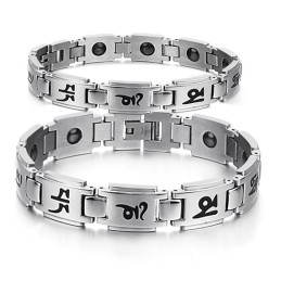 Pulsera De Titanio Duradera Y Duradera Para Amantes