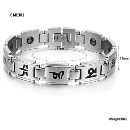 Pulsera De Titanio Duradera Y Duradera Para Amantes