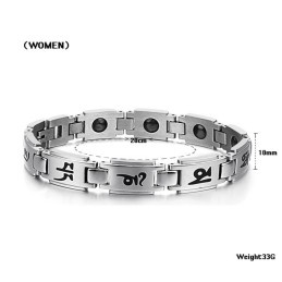 Pulsera De Titanio Duradera Y Duradera Para Amantes