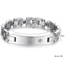 Pulsera De Titanio De Gran Variedad Para La Salud De Los Amantes