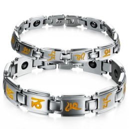 Pulsera De Titanio De Excelente Calidad Para La Salud De Los Amantes.
