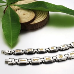 Pulsera De Titanio De Excelente Calidad Para La Salud De Los Amantes.