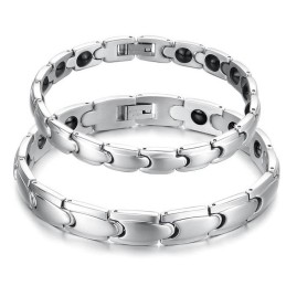 Pulsera De Titanio Antifatiga De Excelente Calidad Para Amantes.