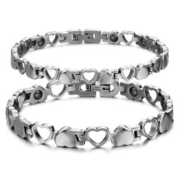 Pulsera De Titanio Con Forma De Corazón Hueco, El Rey De La Cantidad, Para Enamorados
