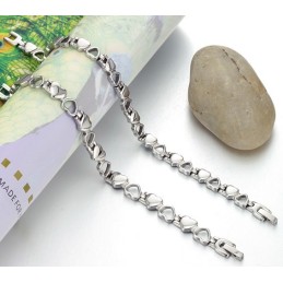 Pulsera De Titanio Con Forma De Corazón Hueco, El Rey De La Cantidad, Para Enamorados