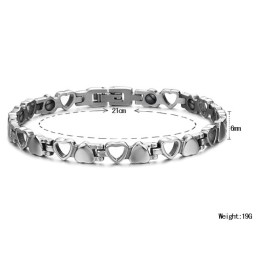 Pulsera De Titanio Con Forma De Corazón Hueco, El Rey De La Cantidad, Para Enamorados
