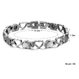 Pulsera De Titanio Con Forma De Corazón Hueco, El Rey De La Cantidad, Para Enamorados