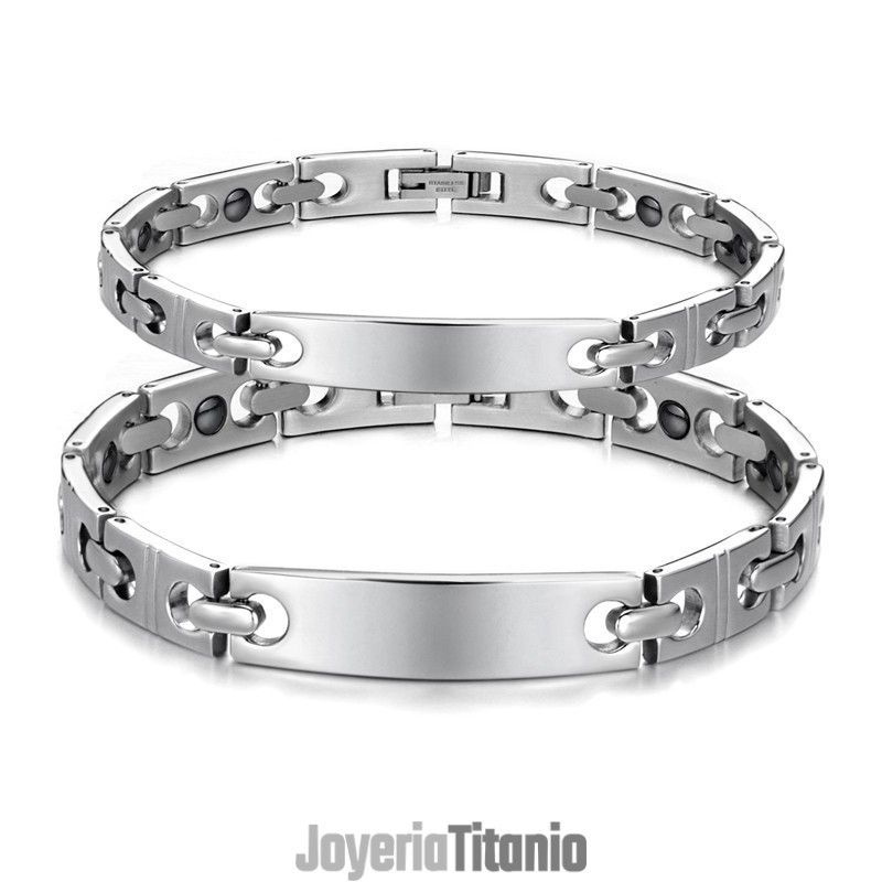Pulsera De Titanio Antifatiga De Calidad Estable Para Amantes Pulsera De Titanio Antifatiga De Calidad Estable Para Amantes