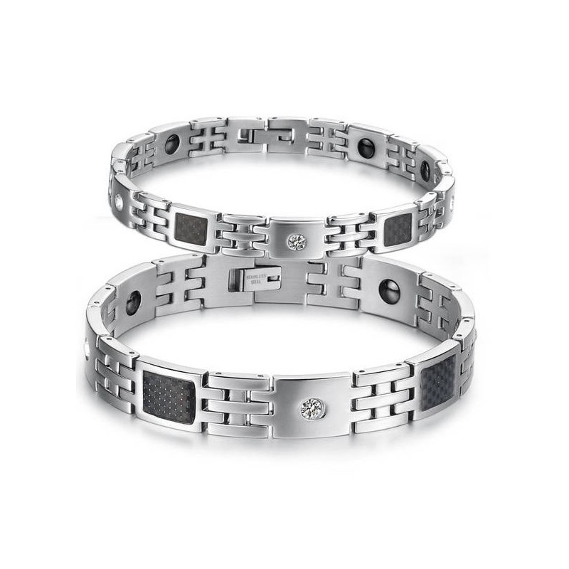 Pulsera De Titanio De Calidad Estable Y Saludable Para Amantes Pulsera De Titanio De Calidad Estable Y Saludable Para Amantes