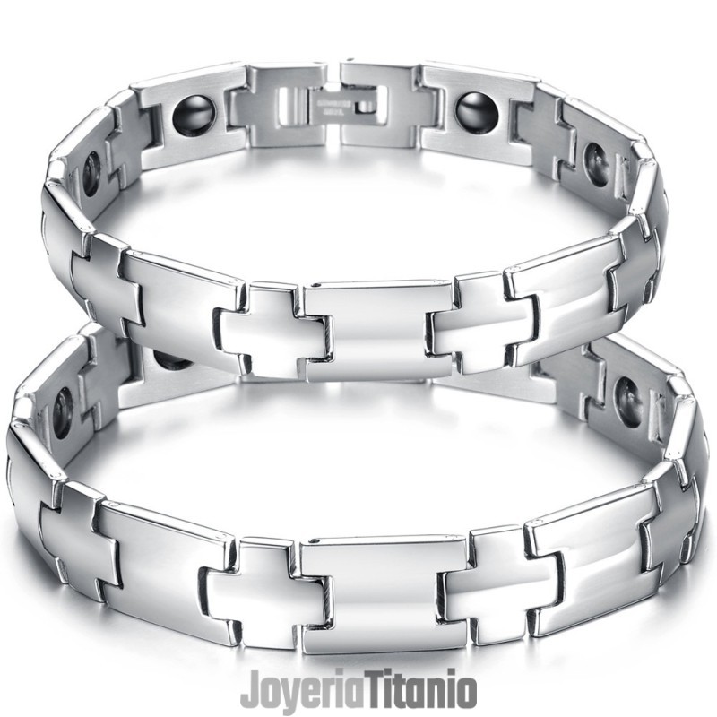 Pulsera De Titanio Saludable Y Fácil De Usar Para Amantes Pulsera De Titanio Saludable Y Fácil De Usar Para Amantes