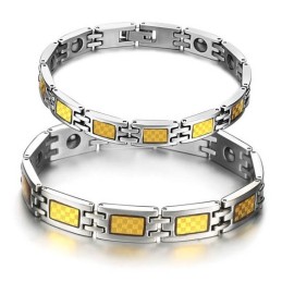 Pulsera De Titanio Antifatiga Con Calidad Y Cantidad Garantizadas Para Amantes.