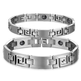 Pulsera Clásica De Titanio Fácil De Usar Para Amantes