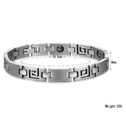 Pulsera Clásica De Titanio Fácil De Usar Para Amantes