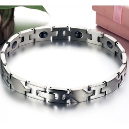 Pulsera De Piedra Imán De Titanio De Excelente Calidad Para La Salud De Los Amantes.