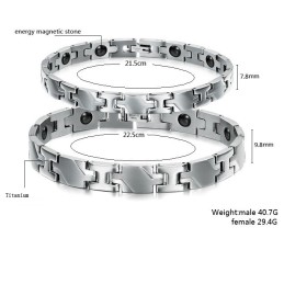 Pulsera De Piedra Imán De Titanio De Excelente Calidad Para La Salud De Los Amantes.
