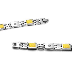 Pulsera De Piedra Imán De Titanio De Calidad Superior Para La Salud Con Diamantes De Imitación Para Amantes.